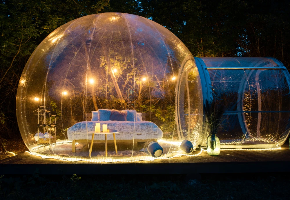 small inflatable bubble tent