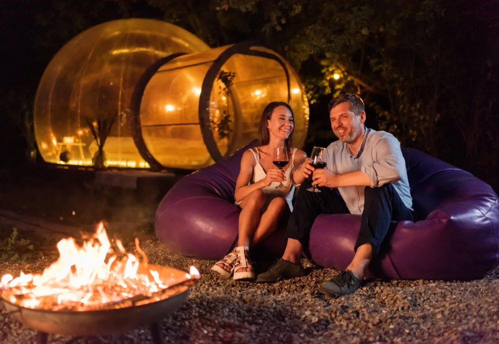 clear plastic bubble tent